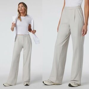Vuori Women's Cream Wide-Leg Pants